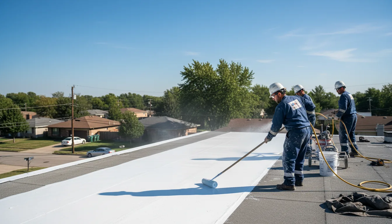 Commercial roof coating in Breesport, NY near me